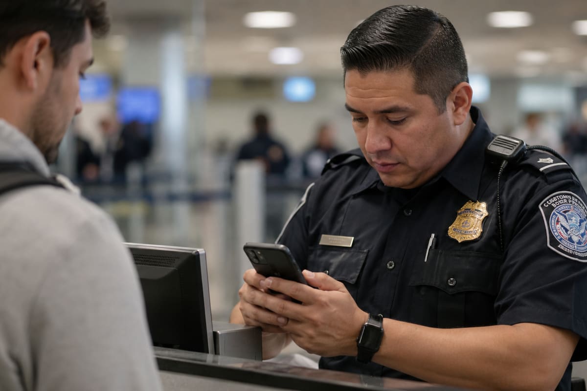 ¡Alerta viajero! EE.UU. puede revisarte el celular en la frontera: qué podés perder
