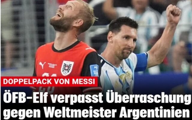 ¡Messi rompe récord y la prensa mundial se rinde! Austria no pudo frenar al ‘Creador’