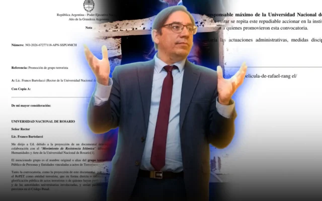 Escándalo en la UNR: el Gobierno exige sanciones por un evento que vincula a la universidad con Hamás