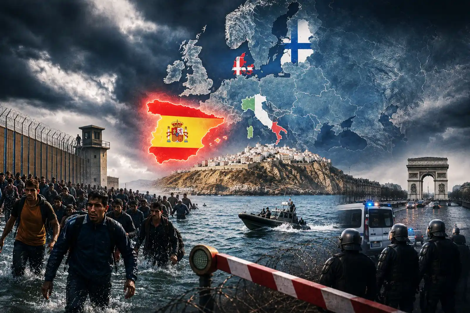 Ceuta: Italia y Dinamarca suspenden Schengen con España; diferencias en cifras y versiones
