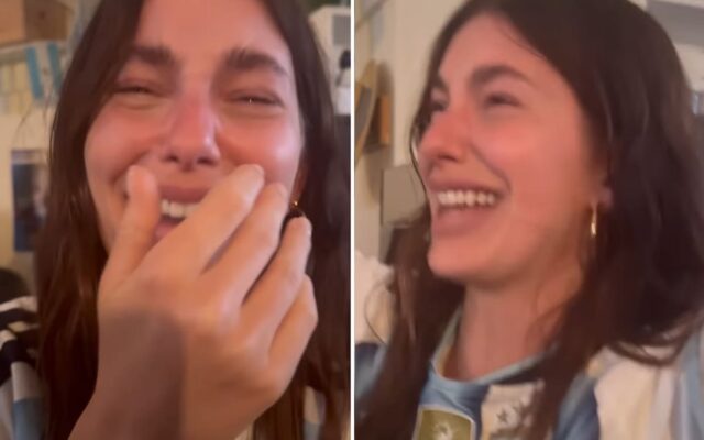 Camila Morrone se quebró en llanto tras el triunfo de Argentina: “No lo puedo creer”