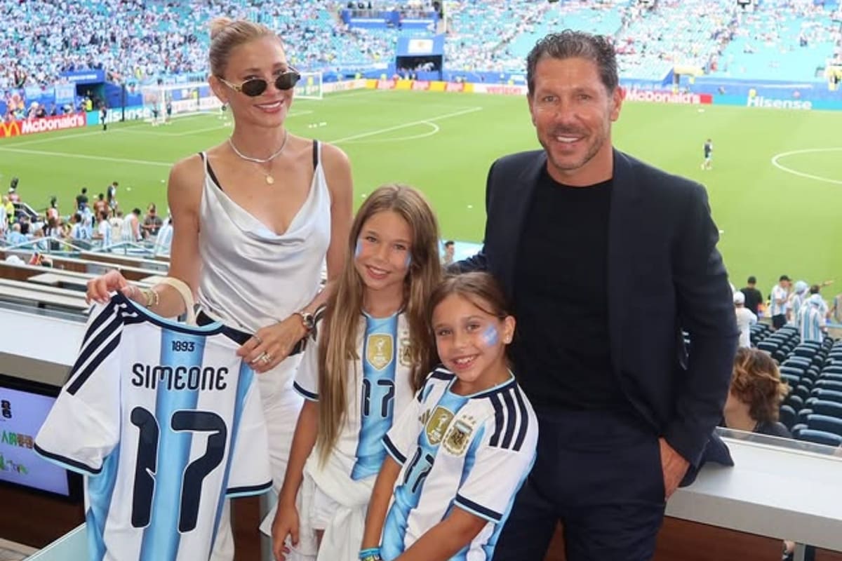 Cholo Simeone desata la locura en Miami: bailó cumbia con su hija y se robó el show en el Mundial
