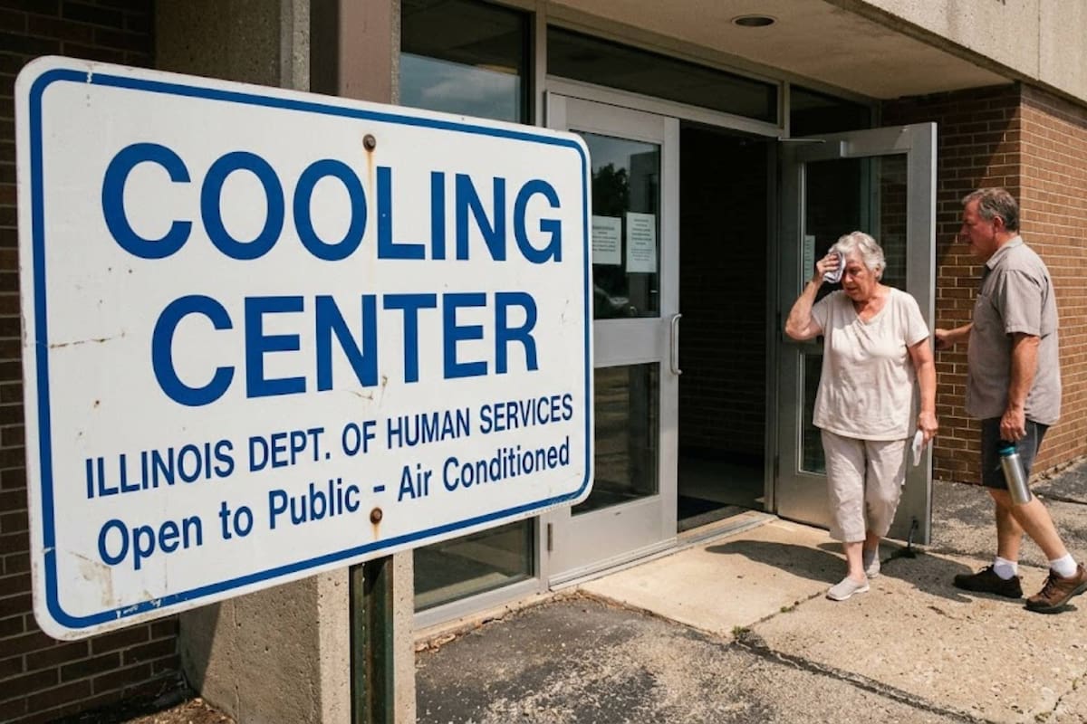 Calor infernal en Illinois: Pritzker activa centros de enfriamiento ante temperaturas que superan los 100°F