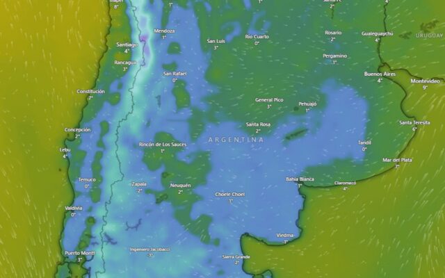Alerta amarilla por frío polar, lluvias, nevadas y vientos: 17 provincias bajo amenaza este lunes