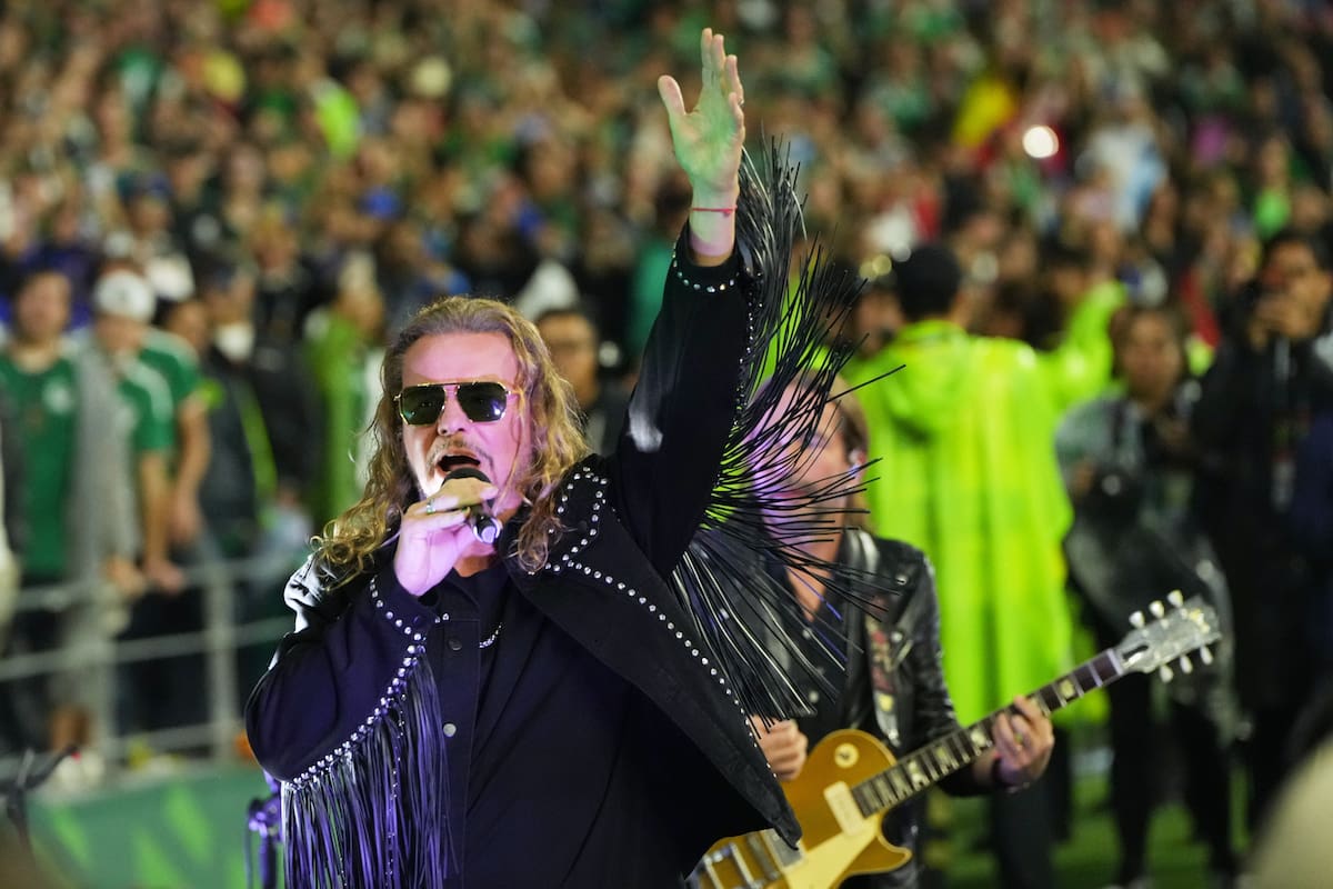 Maná explotó el entretiempo de México vs. Inglaterra con un “Ubícate, güey” a Liam Gallagher