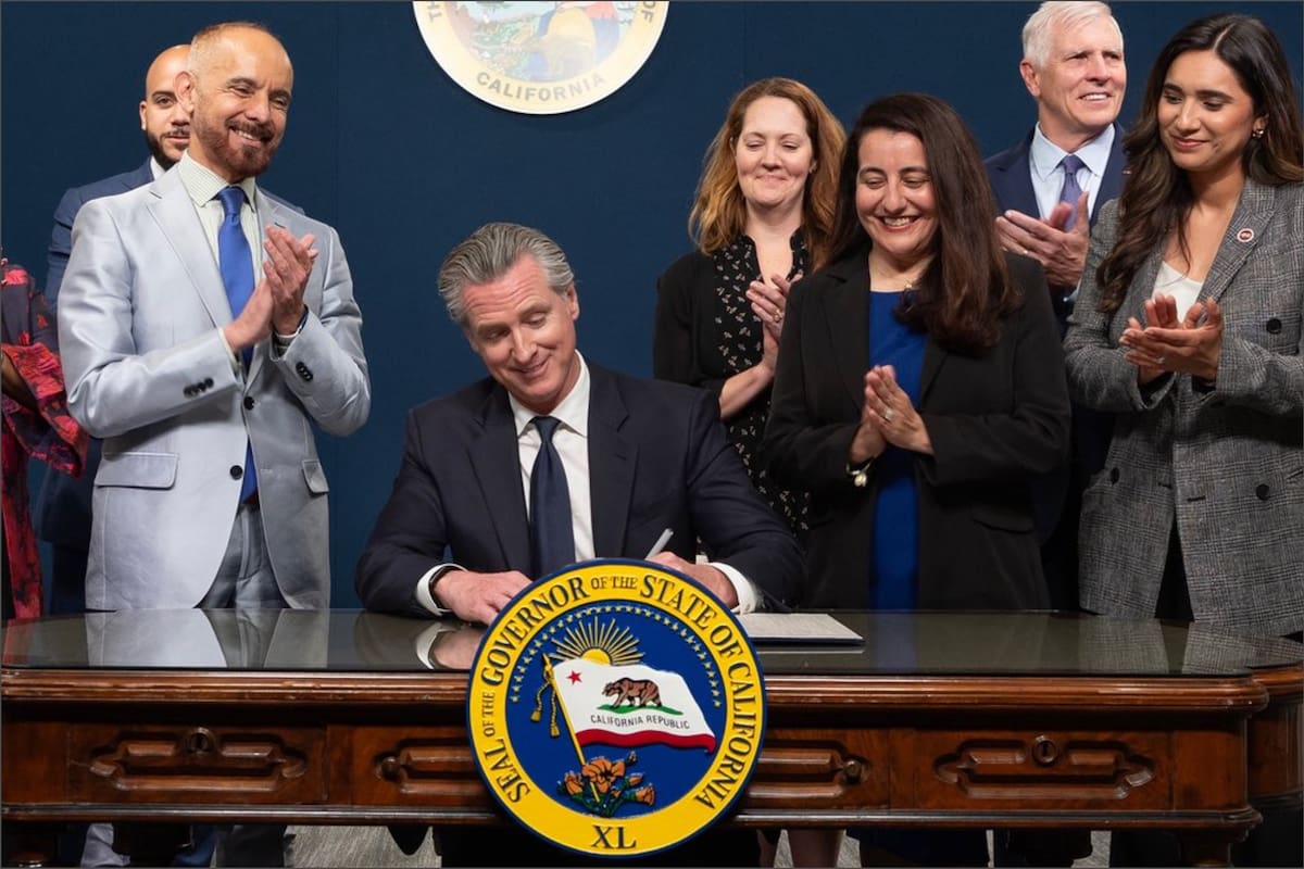 ¡Firmó todo! Newsom sanciona 16 leyes de un saque: desde energía hasta agua