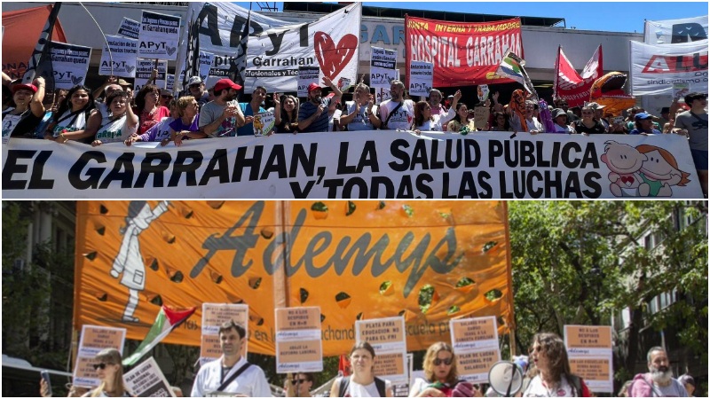 Garrahan y Ademys impulsan coordinadora contra el ajuste de Milei y Macri