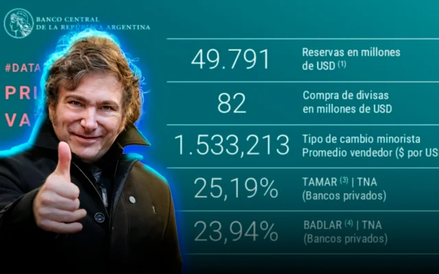 BCRA acumula USD 14.049 millones en 2026 y supera piso de meta anual