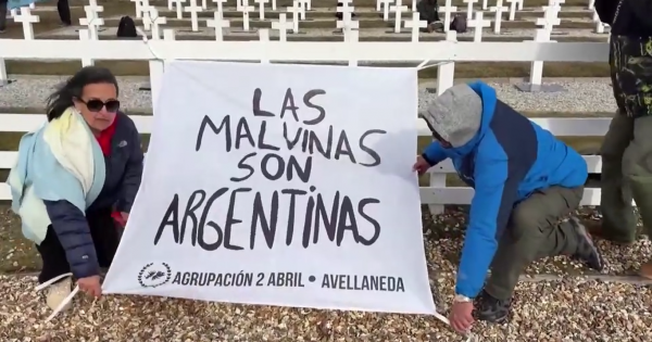 Excombatientes visitaron Malvinas y Cancillería protestó por un buque británico